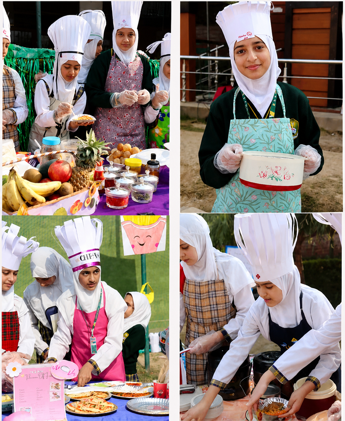 Student involved in creative art activity