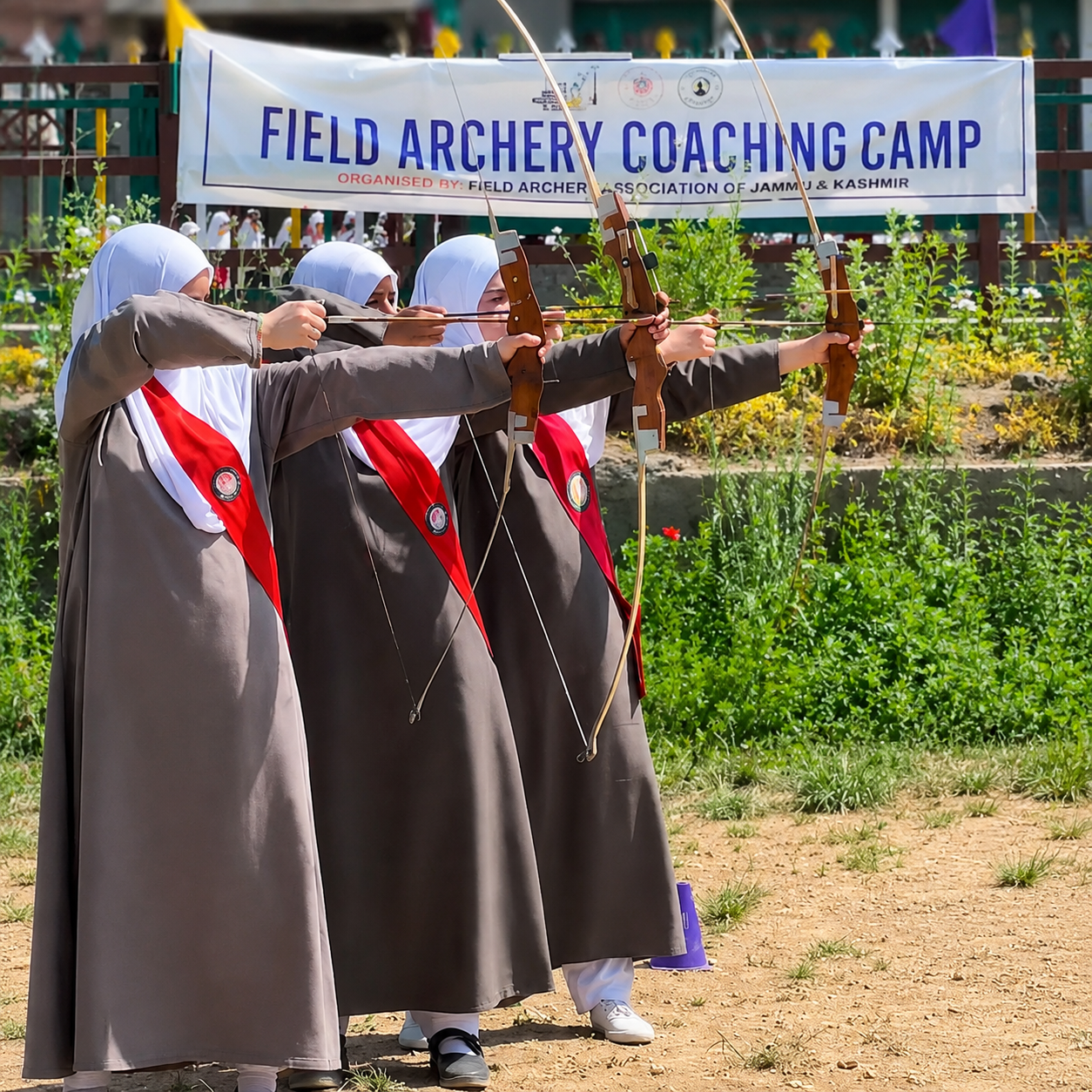 Students participating in sports